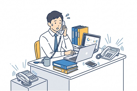 住民からの問い合わせ対応に追われる悩み